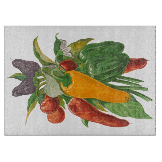 Kochen von frischem Gemüse Schneidebrett (Vorderseite)