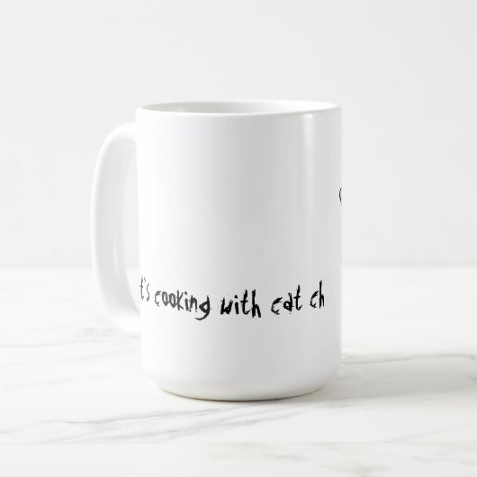 Kochen wir mit KatzenKoch Kaffeetasse (Vorderseite Links)