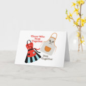 Kochen zusammen karte (Gelbe Blume)