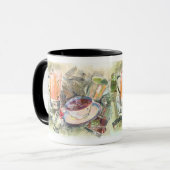 "Kochend heiß" Kaffeetasse (Vorderseite Links)