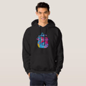 Kochend Kochen Chef Bunt Grafisch Hoodie (Vorne ganz)
