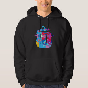 Kochend Kochen Chef Bunt Grafisch Hoodie