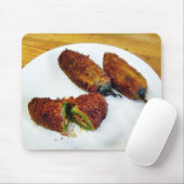 Kochende Nahrung Gefüllte Jalapenos Paprika Mousepad (Mit Mouse)
