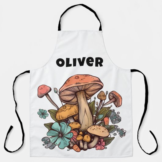 Kochender Chef Pilz Schürze (Vorderseite)