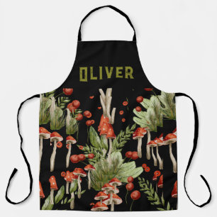 Kochender Chef Pilz Schürze