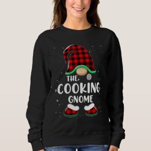 Kochender Gnom Buffalo Kariert passende Familienwe Sweatshirt