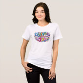 Köcher voller Freude Tri-Blend Shirt (Vorderseite voll)