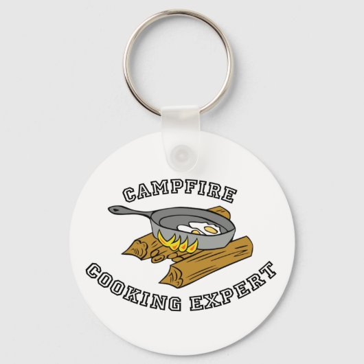 Kochexperte am Campfire Schlüsselanhänger (Vorderseite)