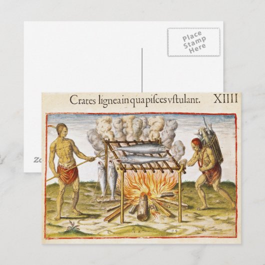 Kochfisch Postkarte (Vorne/Hinten)