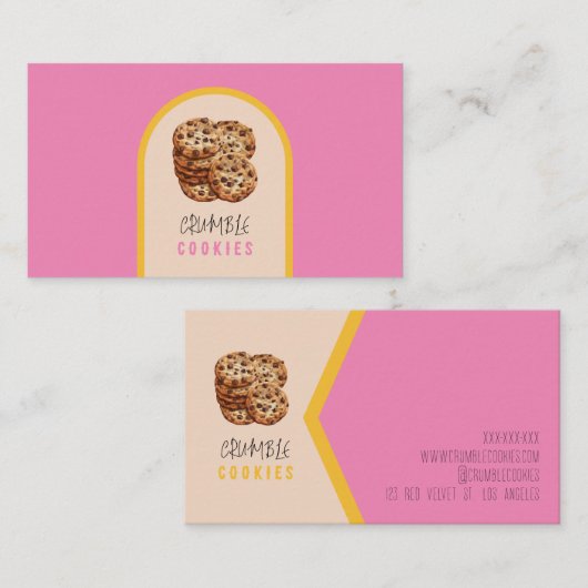 Kochgebäck Visitenkarte (Vorne/Hinten)