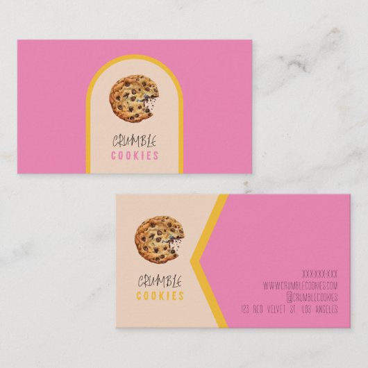 Kochgebäck Visitenkarte (Vorne/Hinten)