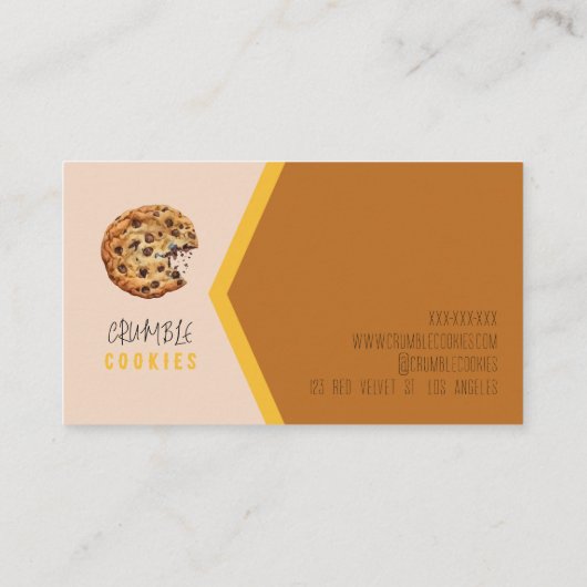 Kochgebäck Visitenkarte (Rückseite)