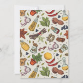 Kochgedankliches Brautparty Einladung (Rückseite)