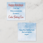 Kochgeschenk für den Urlaub Mitteilungskarte (Vorne/Hinten)