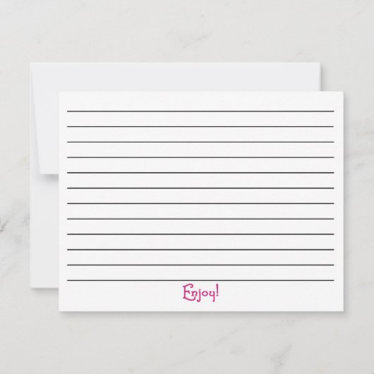 Kochgeschirr Kochkunstkarten (Rückseite)