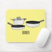 Kochgeschirr-Sets Cartoon-Illustration Mousepad (Mit Mouse)