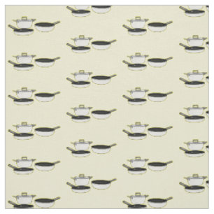 Kochgeschirr-Sets Cartoon-Illustration Stoff