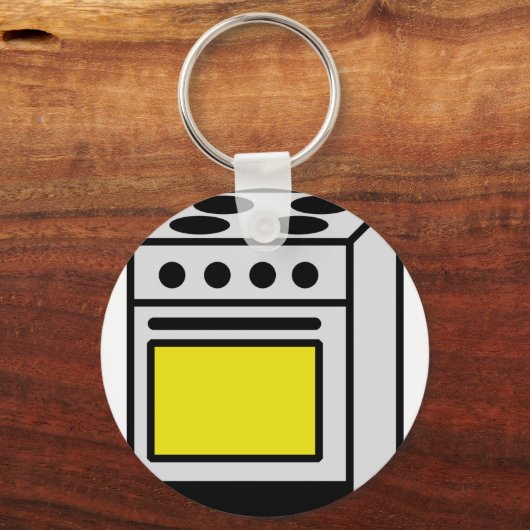 Kochherd-Ikone Schlüsselanhänger (Vorderseite)