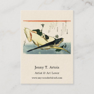 Kochi (Bartail Flathead) Hiroshige's Japanischer F Visitenkarte