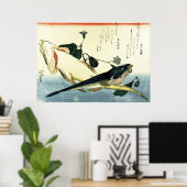 Kochi - Hiroshiges farbenfrohe japanische Fischdru Poster (Heimbüro)