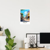 Kochi India Travel Print Poster (Heimbüro)
