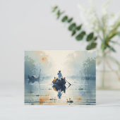 Kochi Kerala India Misty Morning Postkarte (Stehend Vorderseite)