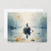 Kochi Kerala India Misty Morning Postkarte (Vorne/Hinten)