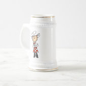 Köchin Bierglas (Vorderseite Links)