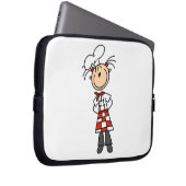 Köchin Laptopschutzhülle (Vorne Rechts)