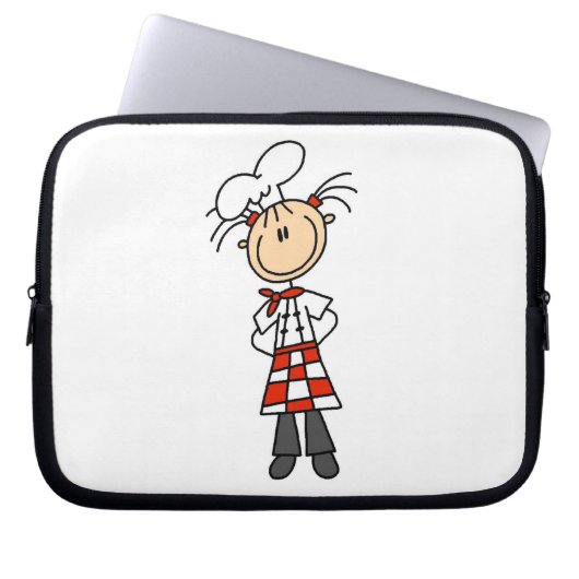 Köchin Laptopschutzhülle (Vorderseite)