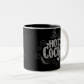 Kochkakao-Handschrift Chalkboard Zweifarbige Tasse (VorderseiteRechts)