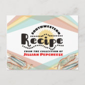 Kochkarte für mexikanisch-blaue Mais Postkarte (Vorderseite)