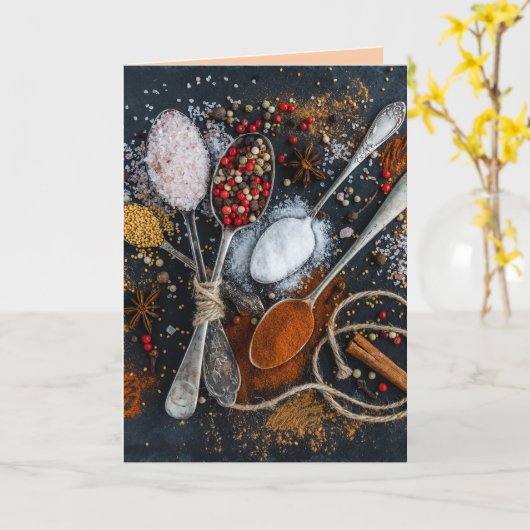 Kochkarte Karte (Gelbe Blume)