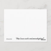 Kochkarte Postkarte (Rückseite)