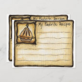 Kochkarte Postkarte (Vorne/Hinten)