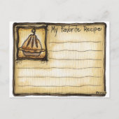 Kochkarte Postkarte (Rückseite)