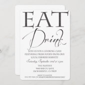 Kochklasse/Einladung Einladung (Vorne/Hinten)