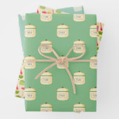 Kochküche, Packpapier 4, Geschenkpapier Set (Beispiel)