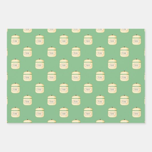 Kochküche, Packpapier 4, Geschenkpapier Set (Vorderseite)