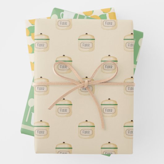 Kochküche, Packpapier 5, Geschenkpapier Set (Beispiel)