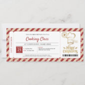 Kochkurse Weihnachtsgeschenkgutschein Einladung (Vorderseite)