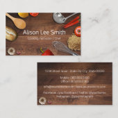 Kochlehrer/Koch Visitenkarte (Vorne/Hinten)