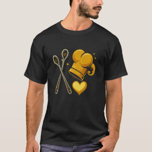 Kochliebe Küche Backen Foodie Design mit Hea T-Shirt