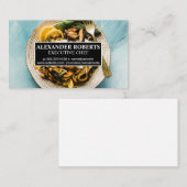 Kochmehl auf der Speisekarte Visitenkarte (Vorne/Hinten)