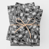 Kochmuster Geschenkpapier Set (Beispiel)