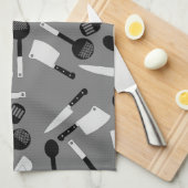 Kochmuster Geschirrtuch (Viertel Falte)