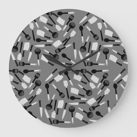 Kochmuster Große Wanduhr (Vorderseite)