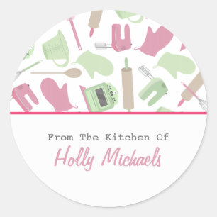 Kochmuster Küchensiegel Runder Aufkleber