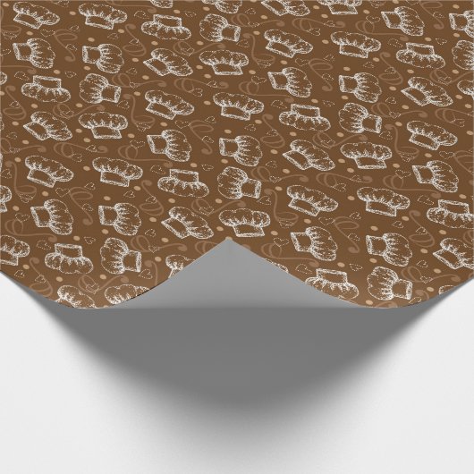 Kochmuster mit Koch Geschenkpapier (Ecke)