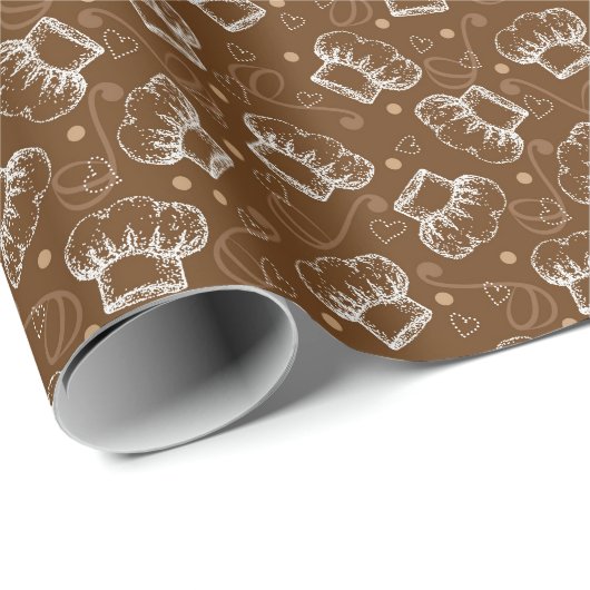 Kochmuster mit Koch Geschenkpapier (Rolleneckpunkt)